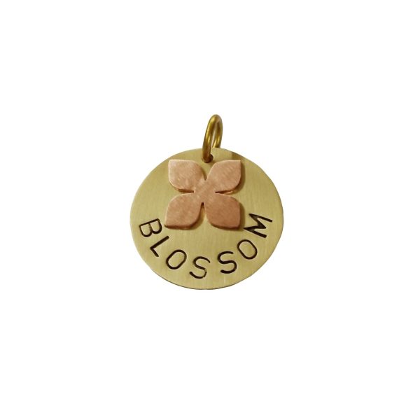 Flower Dog Tag ID for collar (2)