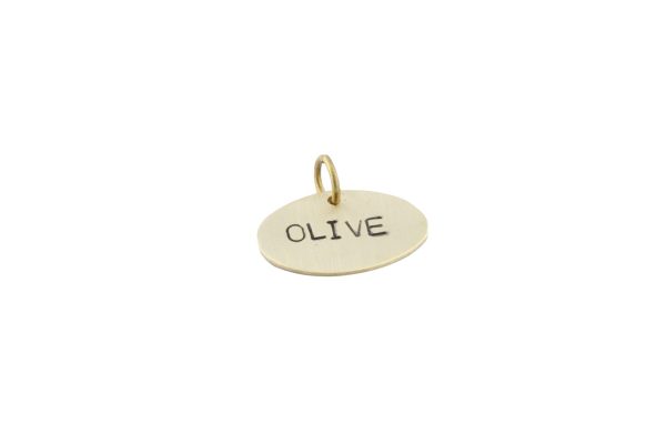 Oval dog tag ID for Collar Tag (2)