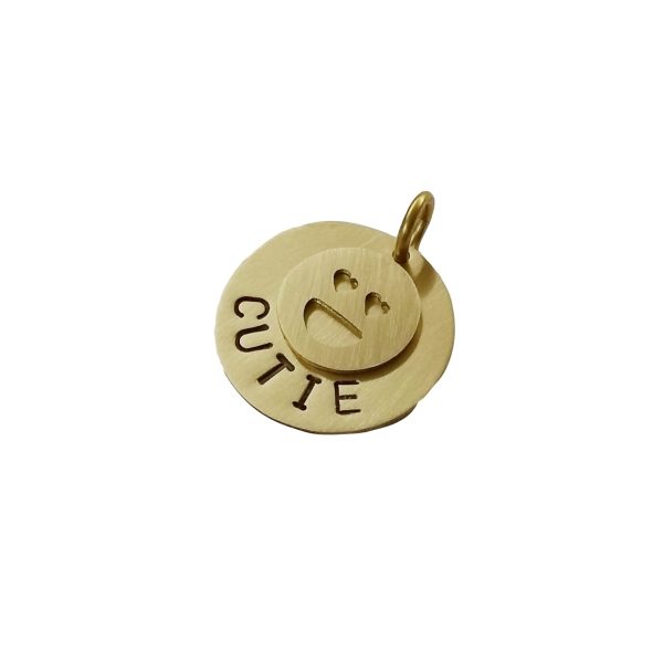 Smile Love Eyes Dog Tag ID for collar (2)